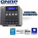 QNAP TS-453-PRO-8G, 8GB RAM, 4-Bay NAS, Intel 2.0GHz Quad Core CPU with Media Transcoding, Intel Celeron Quad Core 2.0GHz, 8GB DDR3L RAM (max 8GB), SATA 6Gb/s, 4 Giga LAN, Read 430MB/s, Write 425MB/s, HDMI XBMC, max 1 UX expansion unit, NO HD