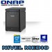 QNAP TS-453mini-2G, 4-Bay Quiet and Vertical NAS, Intel Celeron Quad Core 2.0GHz, 2GB DDR3L RAM (max 8GB), 2 Giga LAN, hardware transcoding, HDMI out with XBMC, Virtualization Station, Surveillance Station, max 1 UX expansion unit, NO HD