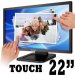 ViewSonic TD2220, MONITOR VIEW-TD2220-TOUCH.22” FULLHD, Resolucion 1920X1080, LED, MiniD-Sub, VGA-DVI, USB 2.0 (X2), Audio 3.5mm, Headphone 3.5mm, Parlantes 2W