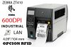 ZEBRA ZT410 600 DPI, Impresora de Etiquetas 4.09”/104 mm LAN, 203 DPI, Velocidad 102mm/Seg, Ideal para Fábricas y Empresas de Transporte y Logística, con opción de impresión de tags RFID, USB, RS232, Red Ethernet, Wireless Bluetooth