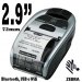 ZEBRA iMZ320, Impresora Portatil Térmica de Recibos y Facturas, 2,9 pulg / 73,7 mm de ancho, Bluetooth, USB o Wifi, iOS (iPad, iPhone, iPod), Android y Windows, Ideal para Puntos de Venta móviles, Servicio en Sitio y Puntos de Distribución