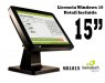 Bematech SB1015W, Terminal Táctil de 15” All In One Compacto, Intel Quad Core J1900, RAM 4GB, Disco Duro 320 GB, Fanless, elimina ruidos, no atrae polvo, humedad ni grasas, Ideal para Restaurantes, Supermercados, Boutiques y tiendas, Lic. Windows 10 Incl