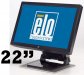 Elo Touch 2200L, Monitor Táctil 22” LCD, ormato Wide Screen diseñada especialmente para aplicaciones táctiles, Resolución máxima de 1680 x 1050 a 60 Hz, Interface dual VGA/DVI, Monitor sellado de fábrica resistente a ambientes con alto polvo y humedad
