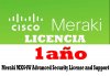 Cisco Meraki LIC-MX64W-SEC-1YR, Meraki MX64W Advanced Security License and Support, 1 Year, LICENCIA PARA EQUIPO MX64W CISCO MERAKI