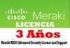 Cisco Meraki LIC-MX65-SEC-3YR, Meraki MX65 Advanced Security License and Support, 3 Years, LICENCIA PARA EQUIPO MX65 CISCO MERAKI