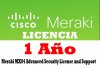 Cisco Meraki LIC-MX84-SEC-1YR, Meraki MX84 Advanced Security License and Support, 1 Year, LICENCIA PARA EQUIPO MX84 CISCO MERAKI
