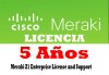 Cisco Meraki LIC-Z1-ENT-5YR, Meraki Z1 Enterprise License and Support, 5 Years, LICENCIA PARA EQUIPO Z1 CISCO MERAKI