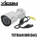 Vicom VIR-30BL-4N1-2MP, CAMARA TetraHibrida BALA METALICA BLANCA 2MP, 4 TECNOLOGIAS TVL, AHD, HDCVI, TVI, 3.6MM, IR 20M, DÍA/NOCHE, AWB, AGC, IP66, DC12V, NTSC