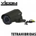 Vicom VIR-90NG-4N1-2MP, CAMARA TetraHibrida BALA METALICA VARIFOCAL NEGRA 2MP, 4 TECNOLOGIAS TVL, AHD, HDCVI, TVI, 3.6-12MM, IR 60M, DÍA/NOCHE, ICR, AWB, AGC, IP66, DC12V, NTSC