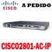 Cisco Router CISCO2801-AC-IP Cisco 2800 Router PoE, 2801 Router with inline power, 2FE, 4slots, IP BASE, 128F/384D
