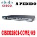 Cisco Router CISCO2801-CCME/K9 Cisco 2800 Router CCME Bundle, 2801 Voice Bundle w/ PVDM2-8,FL-CCME-25, SP Serv,128F/384D