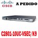 Cisco Router C2801-10UC-VSEC/K9 Cisco 2800 Router Voice Security Bundle, 2801 w/ PVDM2-32, AIM-CUE, 10 CME/CUE/Ph lic, Adv IP, 128F/384D