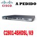 Cisco Router C2801-4SHDSL/K9 Cisco 2800 Router, 2801 4-pair G.SHDSL bundle, HWIC-4SHDSL, SP Svcs, 128F/384D