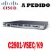 Cisco Router C2801-VSEC/K9 Cisco 2800 Router, 2801 Voice Security Bundle, PVDM2-8, Adv IP Serv, 128F/384D