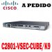 Cisco Router C2801-VSEC-CUBE/K9 Cisco 2800 Router CUBE Security bundle, 2801 VSEC Bundle w/PVDM2-8, FL-CUBE, AVS, 128F/384D
