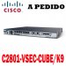 Cisco Router C2801-VSEC-CUBE/K9 Cisco 2800 Router CUBE Security bundle, 2801 VSEC Bundle w/PVDM2-8, FL-CUBE, AVS, 128F/384D