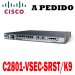 Cisco Router C2801-VSEC-SRST/K9 Cisco 2800 Router SRST Voice Security bundle, 2801 VSEC Bundle w/PVDM2-8, FL-SRST-25, Adv IP Serv, 128F/384D