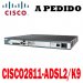 Cisco Router CISCO2811-ADSL2/K9 Cisco 2800 Router ADSL2, 2811 bundle, HWIC-1ADSL, SP Svcs, 128F/512D