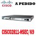 Cisco Router CISCO2811-HSEC/K9 Cisco 2800 Router HSEC Security Bundle, 2811 Bundle w/AIM-VPN/SSL-2, Adv. IP Serv, 10 SSL lic, 128F/512D