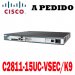 Cisco Router C2811-15UC-VSEC/K9 Cisco 2800 Router Voice Security Bundle, 2811 w/ PVDM2-32, AIM-CUE, 15 CME/CUE/Ph lic, Adv IP, 128F/512D