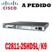 Cisco Router C2811-2SHDSL/K9 Cisco 2800 Router 2SHDSL Bundle, 2811 2-pair G.SHDSL bundle, HWIC-2SHDSL, SP Svcs, 128F/512D