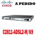 Cisco Router C2811-ADSL2-M/K9 Cisco 2800 Router ADSL2 Bundle, 2811 bundle, HWIC-1ADSL-M, SP Svcs, 128F/512D