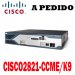 Cisco Router CISCO2821-CCME/K9 Cisco 2800 Router CCME Bundle, 2821 Voice Bundle w/ PVDM2-32, FL-CCME-50, SP Serv, 128F/512D