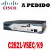 Cisco Router C2821-VSEC/K9 Cisco 2800 Router Voice Security Bundle, 2821 Voice Security Bundle, PVDM2-32, Adv IP Serv, 128F/512D