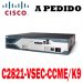 Cisco Router C2821-VSEC-CCME/K9 Cisco 2800 Router CCME Security Bundle, 2821 VSEC Bundle w/PVDM2-32, FL-CCME-50, Adv IP Serv, 128F/512D