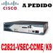 Cisco Router C2821-VSEC-CCME/K9 Cisco 2800 Router CCME Security Bundle, 2821 VSEC Bundle w/PVDM2-32, FL-CCME-50, Adv IP Serv, 128F/512D