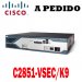 Cisco Router C2851-VSEC/K9 Cisco 2800 Router Voice Security Bundle, 2851 Voice Security Bundle, PVDM2-48, Adv IP Serv, 128F/512D