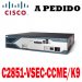 Cisco Router C2851-VSEC-CCME/K9 Cisco 2800 Router Voice Security Bundle, 2851 VSEC Bundle w/PVDM2-48, FL-CCME-100, AdvIPServ, 128F/512D