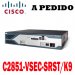 Cisco Router C2851-VSEC-SRST/K9 Cisco 2800 Route Voice Security Bundle, 2851 VSEC Bundle w/PVDM2-48, FL-SRST-100, AdvIPServ, 128F/512D