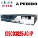 Cisco Router CISCO3825-AC-IP, Cisco 3800 Router PoE, 3825 w/AC+POE, 2GE, 1SFP, 2NME, 4HWIC, IP Base, 128F/512D