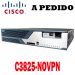 Cisco Router C3825-NOVPN, Cisco 3800 Router ISR, Cicso 3825 w/AC, 128F/512D, IPBase, No VPN