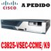 Cisco Router C3825-VSEC-CCME/K9, Cisco 3800 Router Voice Security Bundle, 3825 VSEC Bundle w/PVDM2-64, FL-CCME-175, Adv IPServ, 128F/512D