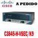 Cisco Router C3845-H-VSEC/K9, Cisco 3800 Router Voice Security Bundle, 3845H.Perf.VSEC: AIM-VPN3/SSL, PVDM2, CCME/SRST, AIS, 512F/1024D