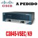 Cisco Router C3845-VSEC/K9, Cisco 3800 Router Voice Security Bundle, 3845 Voice Security Bundle, PVDM2-64, Adv IP Serv, 128F/512D
