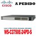 Cisco Switch Catalyst WS-C3750E-24PD-S, Cisco Catalyst 3750-E Series Switch, Catalyst 3750E 24 10/100/1000 PoE+2*10GE(X2), 750W, IPB s/w, Layer 3, POE, 24 Ports, Stackable, 10G Uplink