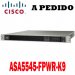 Cisco Firewalls ASA5545-FPWR-K9, Cisco ASA 5500-X Series Next-Generation Firewalls with firepower services, ASA5545-FPWR-K9, 8*GE ports, 1GE Mgmt, AC, 3DES/AES, AVC, FirePower, FireSIGHT, unlimited user nodes, 2500 IPsec VPN, Active/Active, 2 SSD