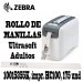 Zebra 10015355K, Rollo de Manillas Ultrasoft Adultos 1” x 11”, para impresora HC100, 175 Unidades