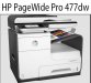 HP PageWide Pro 477dw (D3Q20C#AKY), Impresora multifunción 55PPM NEGRO, 36PPM COLOR, 1200DPI, DUPLEX, 4 CARTRIDGE, E-PRINT, AIRPRINT,USB,10/100,WIFI, RAM 512MB, Cartucho 974A (Negro Cyan Magenta, yelow 3500 pag.) y 974X (Negro Cyan Magenta, yelow 10000 pg
