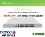 Meraki MX84-HW, FIREWALL Cloud Managed Security Appliance, throughput: 500 Mbps, clientes: 200, Administracin centralizada en la Nube, Auto VPN, auto configuracin site-to-site VPN, Incluye fuente de poder, Garanta 12 MESES