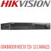 HikVision DS-7332HGHI-SH, GRABADOR HDCVI 720, 3 EN 1 (TVI, TVL, IP) DE 32 CANALES+2IP 2MP, 720P/1080P LITE 25/30FPS, 1 IN/ 1 OUT AUDIO, 1 HDMI, 1 VGA, 2 USB, 1 PUERTO RED, 4 HDD MAX 6TB, 1 ESATA, HIK CLOUD P2P, DC12V/2A