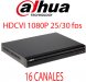 Dahua DHI-HCVR7216AN-4M, GRABADOR HDCVI 1080P 25/30 fps, 3 EN 1 (HDCVI, TVL, IP) 16 CANALES 1080P/4MP 1~25/30FPS + 8 IP HASTA 5MP, 4 AUDIO, 16 IN/4OUT ALARMA, 1 HDMI, 1 VGA, 1 TV, 2 HDD HASTA 8TB, RS485, IVS P2P, DC 12V/4A