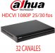 Dahua DHI-HCVR5232AN-S3, GRABADOR HDCVI 1080P 25/30 fps, 3 EN 1 (HDCVI, TVL, IP) DE 32 CANALES 1080P+16 IP HASTA 5MP, H.264+, 1IN/1OUT AUDIO, 2HDD HASTA 8TB, 1 HDMI, 1 VGA, 1 TV, 2 USB, PUERTO RED, RS485, P2P, 12V5A