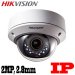 HikVision DS-2CD2120F-IS, CAMARA IP Gama Economica Tipo DOMO METAL, 2MP, 1/2.8” CMOS, LENTE 2.8MM, DWDR, DÍA/NOCHE(ICR), BLC, ROI,3 D-DNR, ALARMA I/O, AUDIO I/O, MICRO SD MAX 128G, IR 30M, IK10, IP67, 12V1A, POE(802.3AT), ONVIF