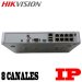 HikVision DS-7108NI-SN, GRABADOR IP Gama Economica DE 8CH, 1 ENTR. DE AUDIO BIDIRECCIONAL, SOPORTA 1HDD MAX 4TB, DECO. 4-CH@720P, 2-CH@1080P, ANCHO DE BANDA: ENTR. 50MBPS/ SAL.40MBPS, 1 HDMI, 1 VGA, 1 RJ-45, 2 USB, ONVIF, DC12V