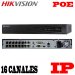 HikVision DS-7616NI-E2/16P, GRABADOR IP Gama Media DE 16 CANALES, 16 CANALES POE, H264+, 2HDD MAX 12TB, GRABACIÓN HASTA 6MP, DECO.6-CH@1080P, A.DE BANDA: EN.160MBPS/ SA.80MBPS, 1HDMI, VGA, 1RJ-45, ONVIF, VCA220