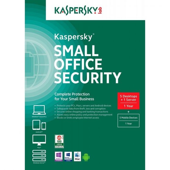 Kaspersky Small Office Security para 5PCs-1Servidor